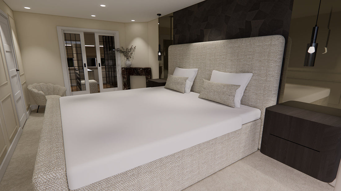 3D-visualisatie van een woninginterieur in Haarlem Noord
