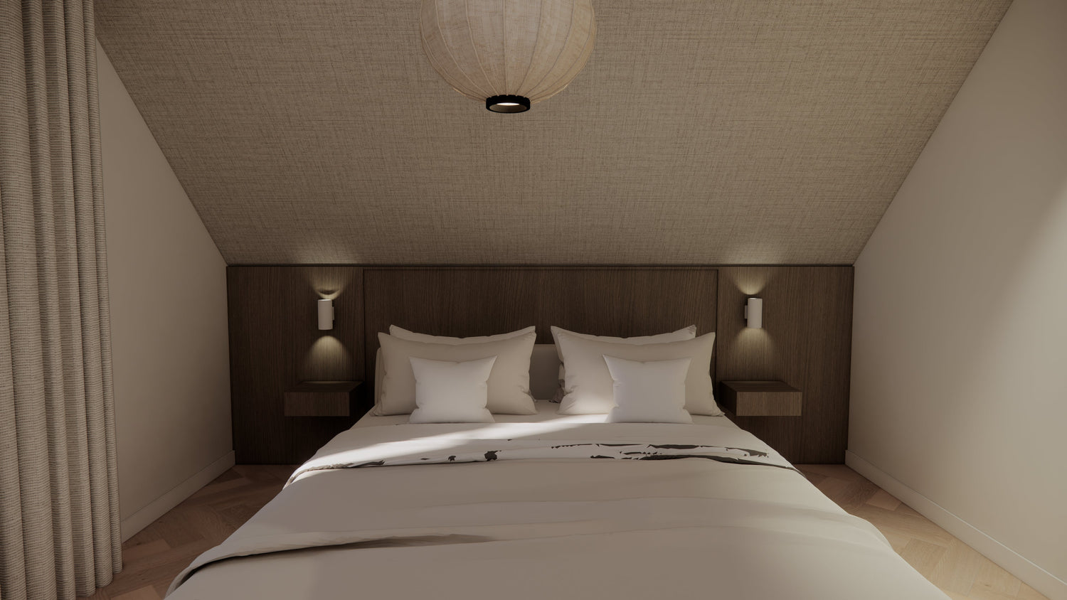 3D-visualisatie van een woninginterieur in Oud-Beijerland