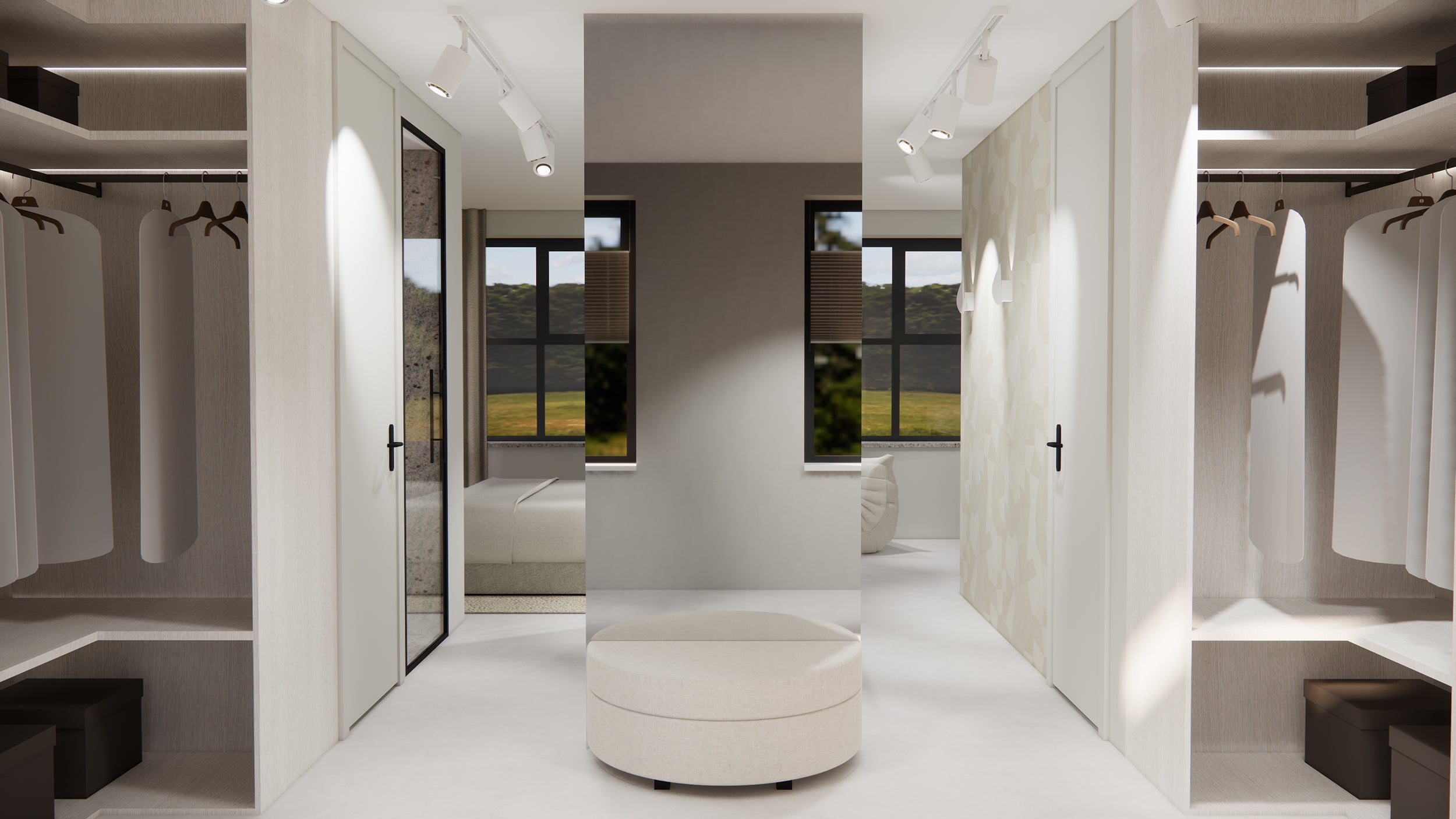 Interieurrender uit het project Amsterdam, getekend in SketchUp en gerenderd in Enscape